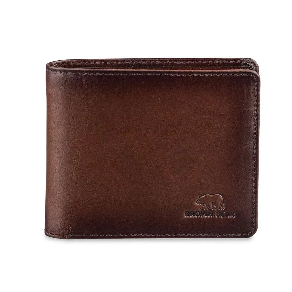 Manhattan Men’s Wallet with Coin Pocket, ID and RFID Technology - Brown Bear