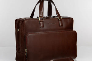 Tan Toscana Laptop Bag 01 Brown Bear
