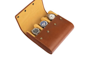 Brown Bear 6 Piece Watch Organizer in Genuine Leather Brown_bear_in