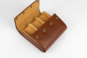Brown Bear 6 Piece Watch Organizer in Genuine Leather Brown_bear_in