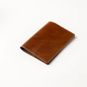 Classic Leather Passport Cover in Genuine Leather Brown_bear_in