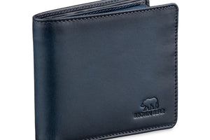 Manhattan Men’s Wallet with Coin Pocket, ID and RFID… — Colour Options | Brown Bear Leather