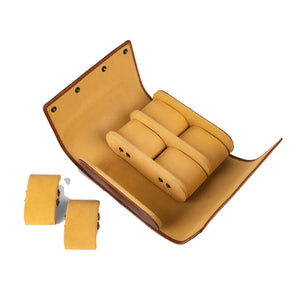 Brown Bear 6 Piece Watch Organizer in Genuine Leather Brown_bear_in