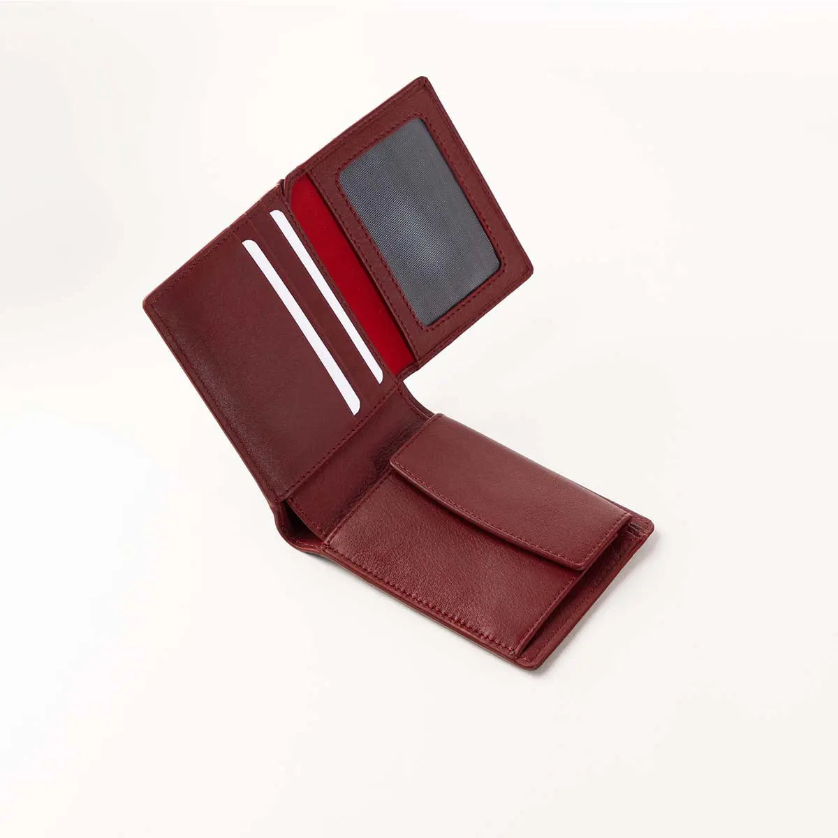 BB BOSCO BiFOLD WALLET WITH COIN POCKET Blue/Red