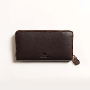 BB BOSCO CLASSIC ZIP AROUND LADIES WALLET Brown Bear