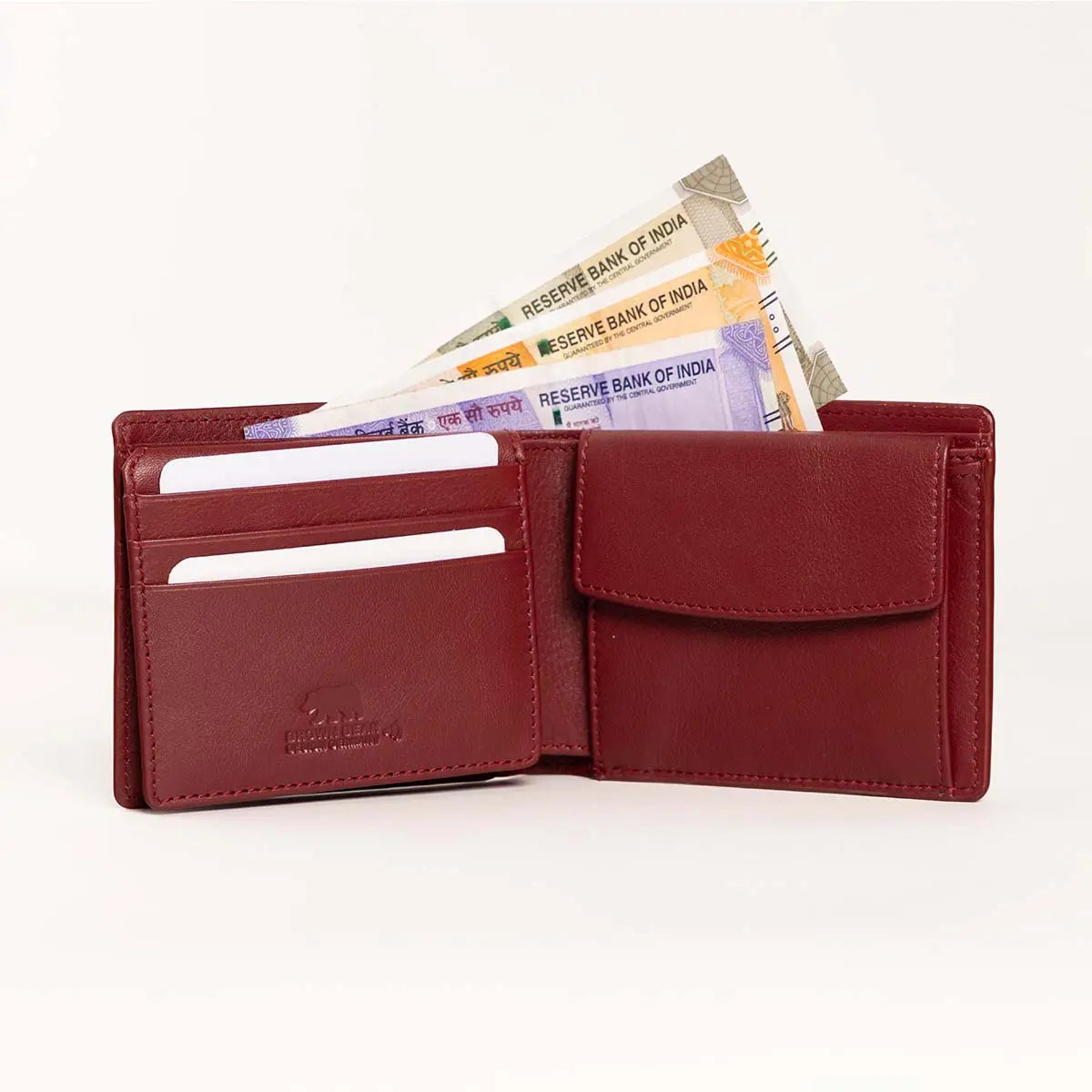 BB BOSCO WALLET WITH COIN POCKET Brown_bear_in