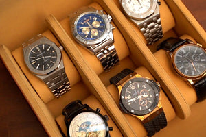 Brown Bear 6 Piece Leather Watch Storage in Genuine … — Genuine Full-Grain Leather | Brown Bear India