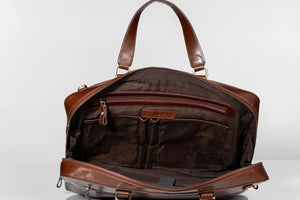 Tan Toscana Laptop Bag 01 Brown Bear