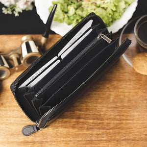 SP Elena Zip Around Women's hanging wallet in Genuine Leather