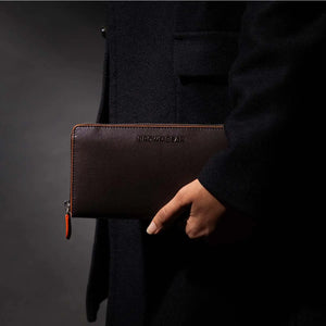 BB BOSCO CLASSIC ZIP AROUND LADIES WALLET Brown Bear