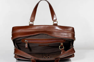 Tan Toscana Laptop Bag 01 Brown Bear