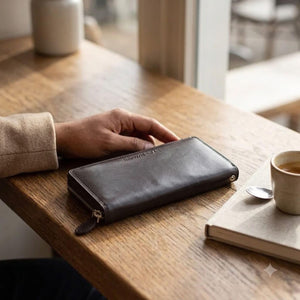 SP Elena Zip Around Women's hanging wallet in Genuine Leather