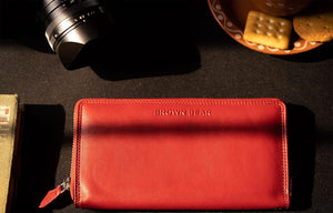 SP Elena Zip Around Women's hanging wallet in Genuine Leather