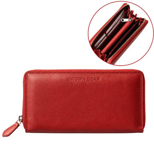 SP Elena Zip Around Women's hanging wallet in Genuine Leather
