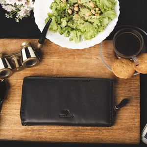 SP Elena Zip Around Women's hanging wallet in Genuine Leather