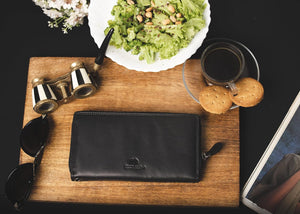 SP Elena Zip Around Women's hanging wallet in Genuine Leather