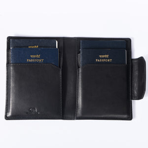 Luxury Genuine Leather Passport Holder — Detail View 16 | Brown Bear Leather