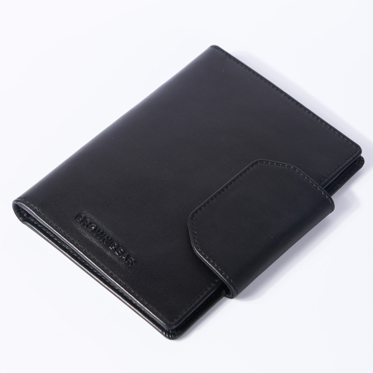 Luxury Genuine Leather Passport Holder — Detail View 15 | Brown Bear Leather