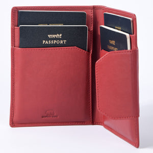 Luxury Genuine Leather Passport Holder — Detail View 12 | Brown Bear Leather