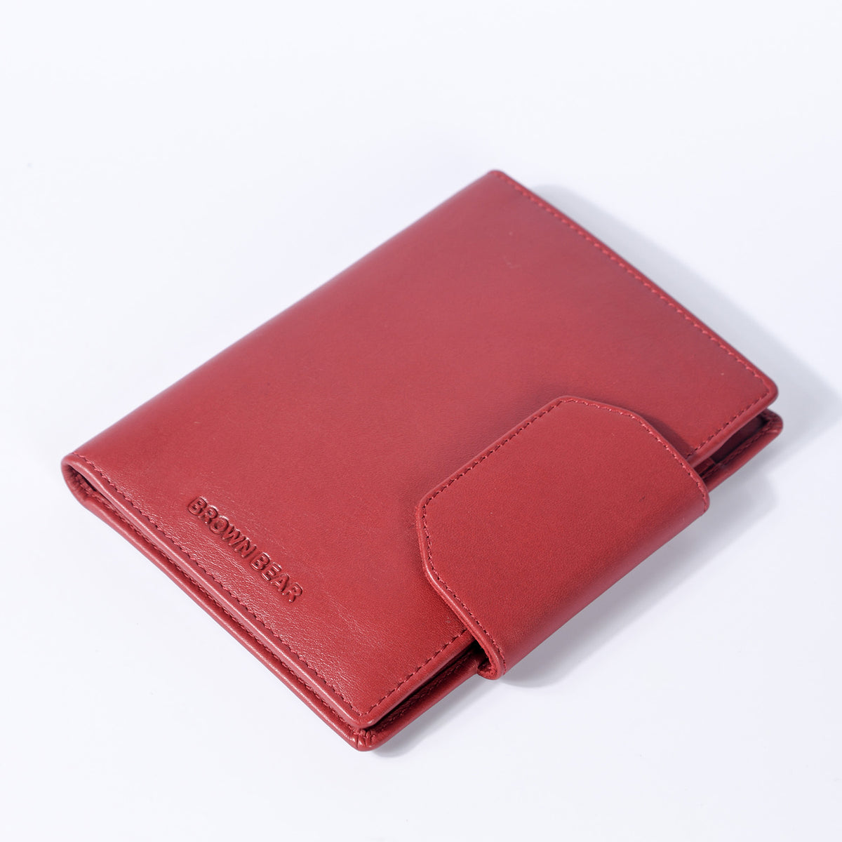 Luxury Genuine Leather Passport Holder — Genuine Full-Grain Leather | Brown Bear India