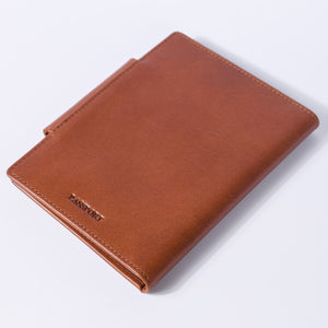Luxury Genuine Leather Passport Holder — Detail View 27 | Brown Bear Leather