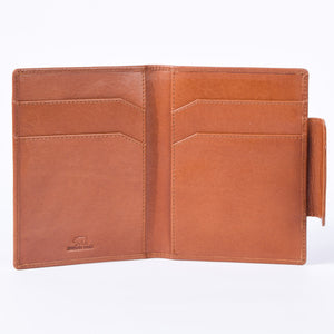 Luxury Genuine Leather Passport Holder — Detail View 24 | Brown Bear Leather