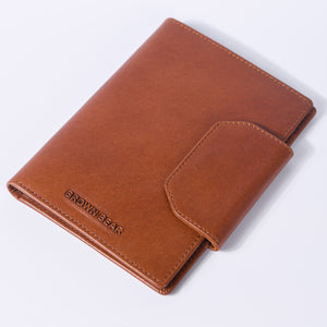 Luxury Genuine Leather Passport Holder — Detail View 20 | Brown Bear Leather