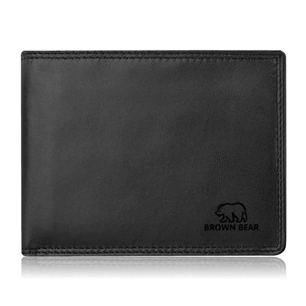 Classic Heritage Genuine Leather Wallet for Men | Br… — Size Reference | Brown Bear Leather