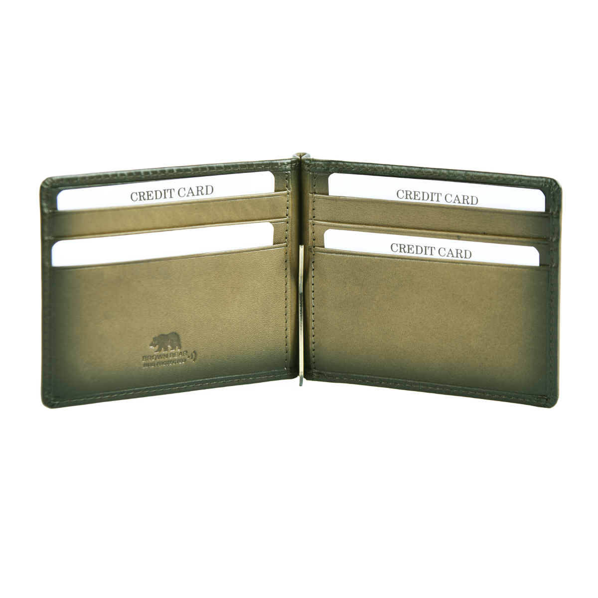 Manhattan Money Clip Card Holder in Genuine Leather