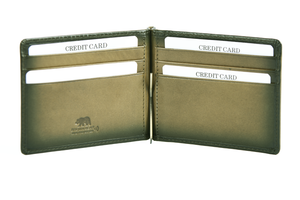 Manhattan Money Clip Card Holder in Genuine Leather — Packaging | Brown Bear Leather
