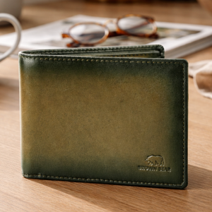 Manhattan Men’s Wallet with Coin Pocket, ID and RFID… — Detail View 14 | Brown Bear Leather