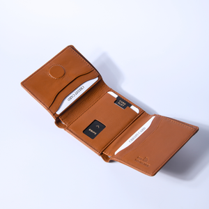 Brown Bear Slim Line Tri Fold Wallet — Detail View 15 | Brown Bear Leather