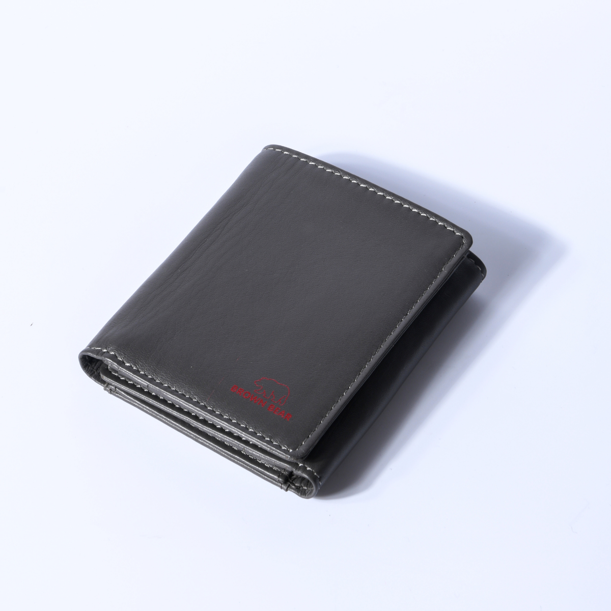 Brown Bear Slim Line Tri Fold Wallet