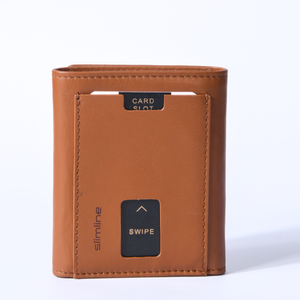 Brown Bear Slim Line Tri Fold Wallet — Detail View 17 | Brown Bear Leather