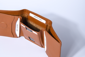 Brown Bear Slim Line Tri Fold Wallet — Detail View 18 | Brown Bear Leather