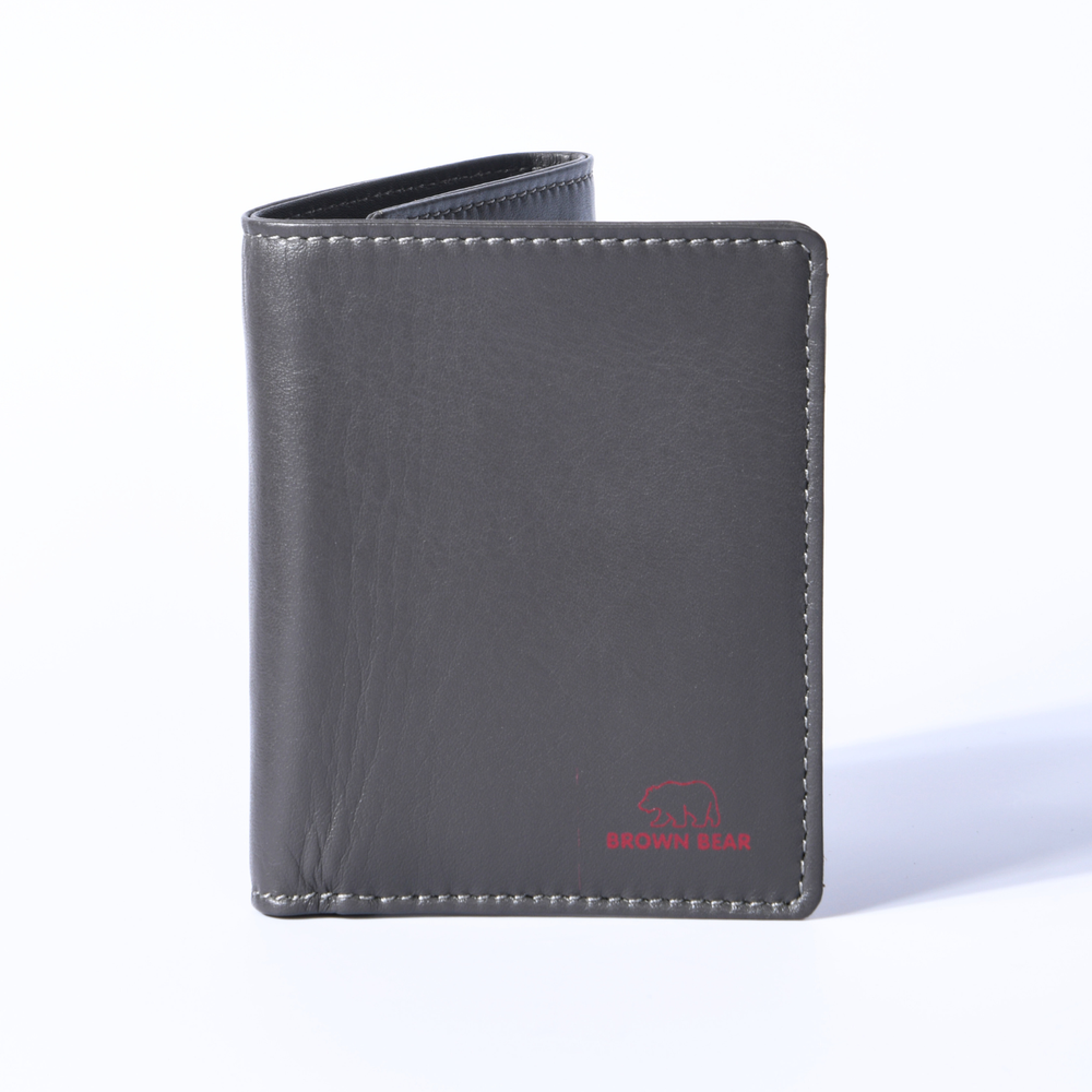 Brown Bear Slim Line Tri Fold Wallet — Detail View 12 | Brown Bear Leather