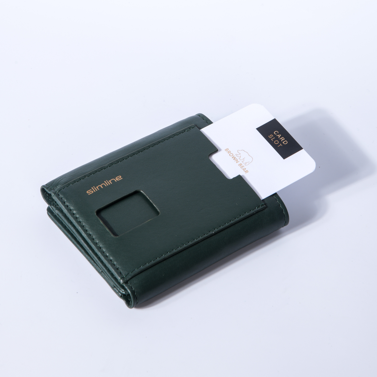 Brown Bear Slim Line Tri Fold Wallet