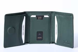Brown Bear Slim Line Tri Fold Wallet — Detail View 28 | Brown Bear Leather