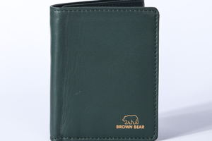 Brown Bear Slim Line Tri Fold Wallet — Detail View 30 | Brown Bear Leather