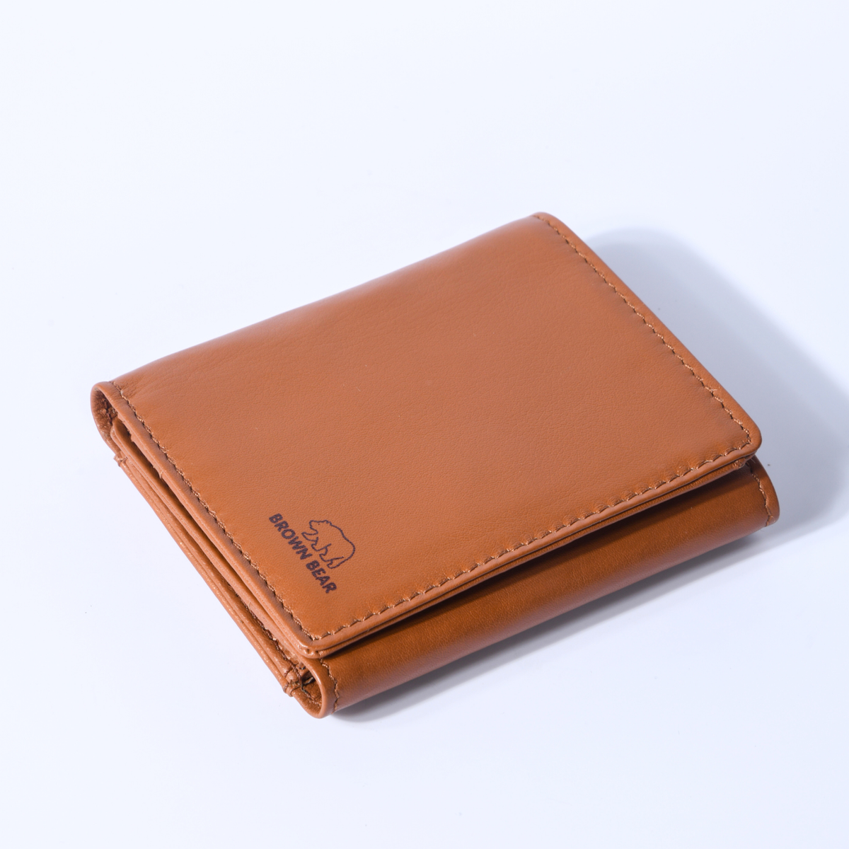 Brown Bear Slim Line Tri Fold Wallet