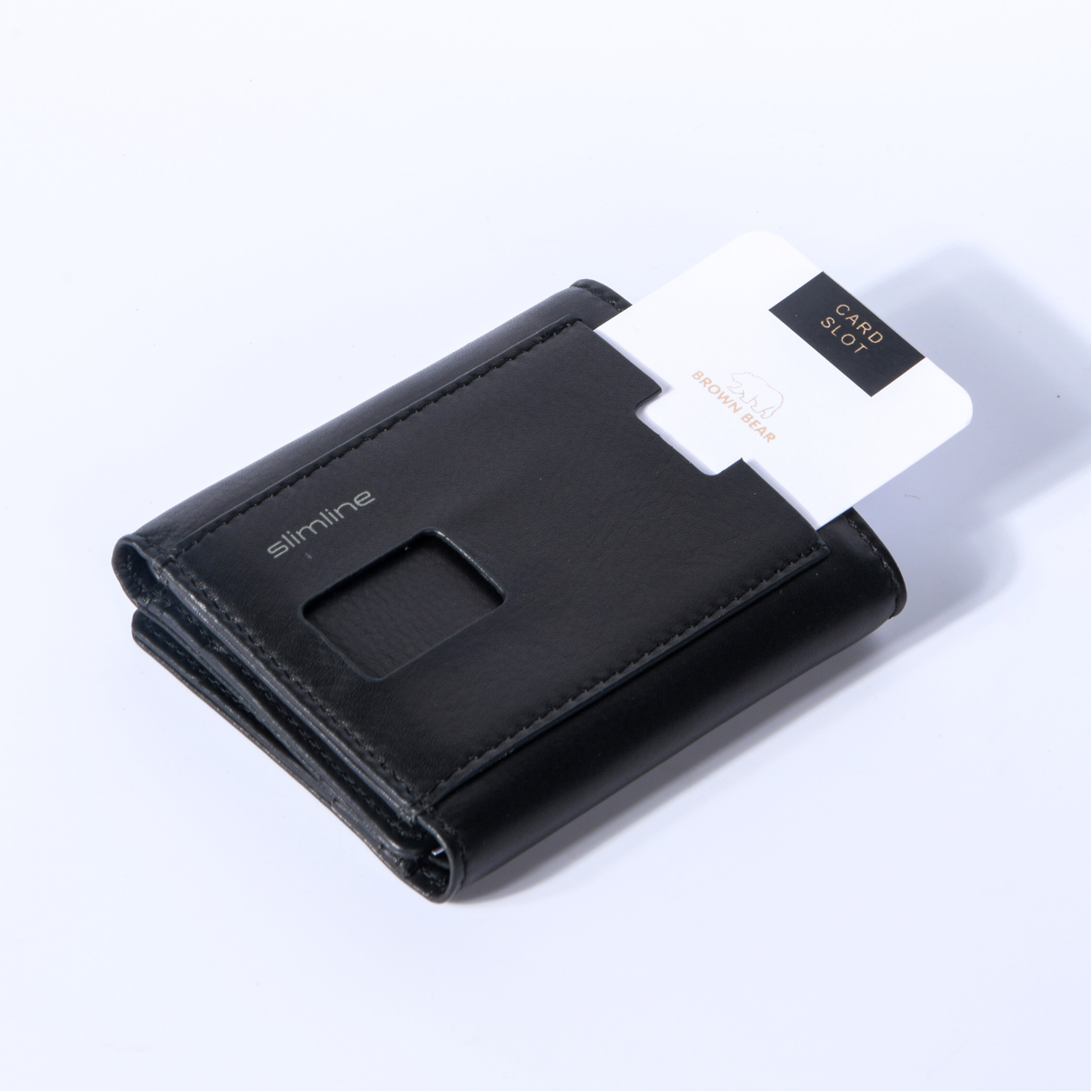 Brown Bear Slim Line Tri Fold Wallet