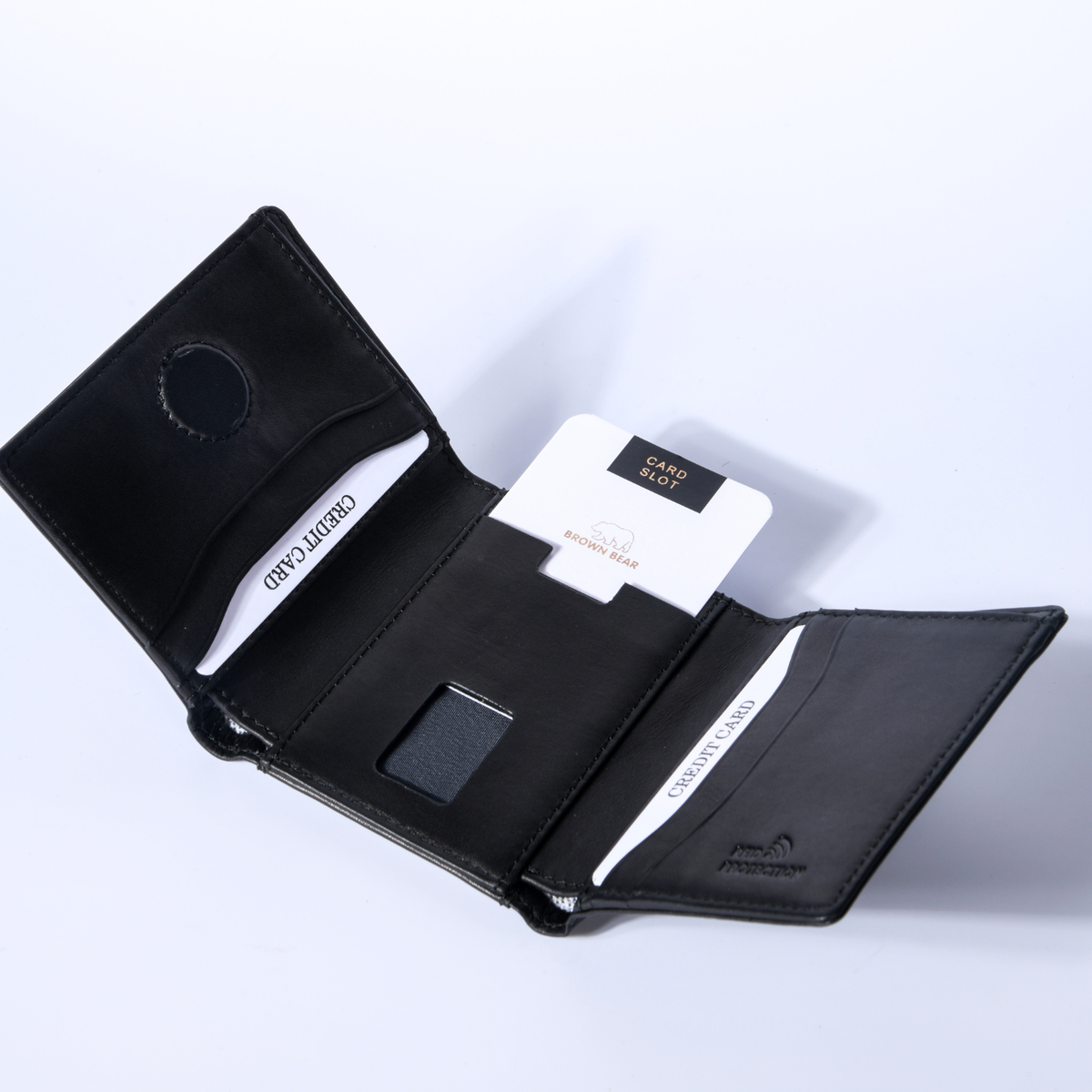 Brown Bear Slim Line Tri Fold Wallet