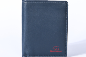 Brown Bear Slim Line Tri Fold Wallet — Detail View 45 | Brown Bear Leather