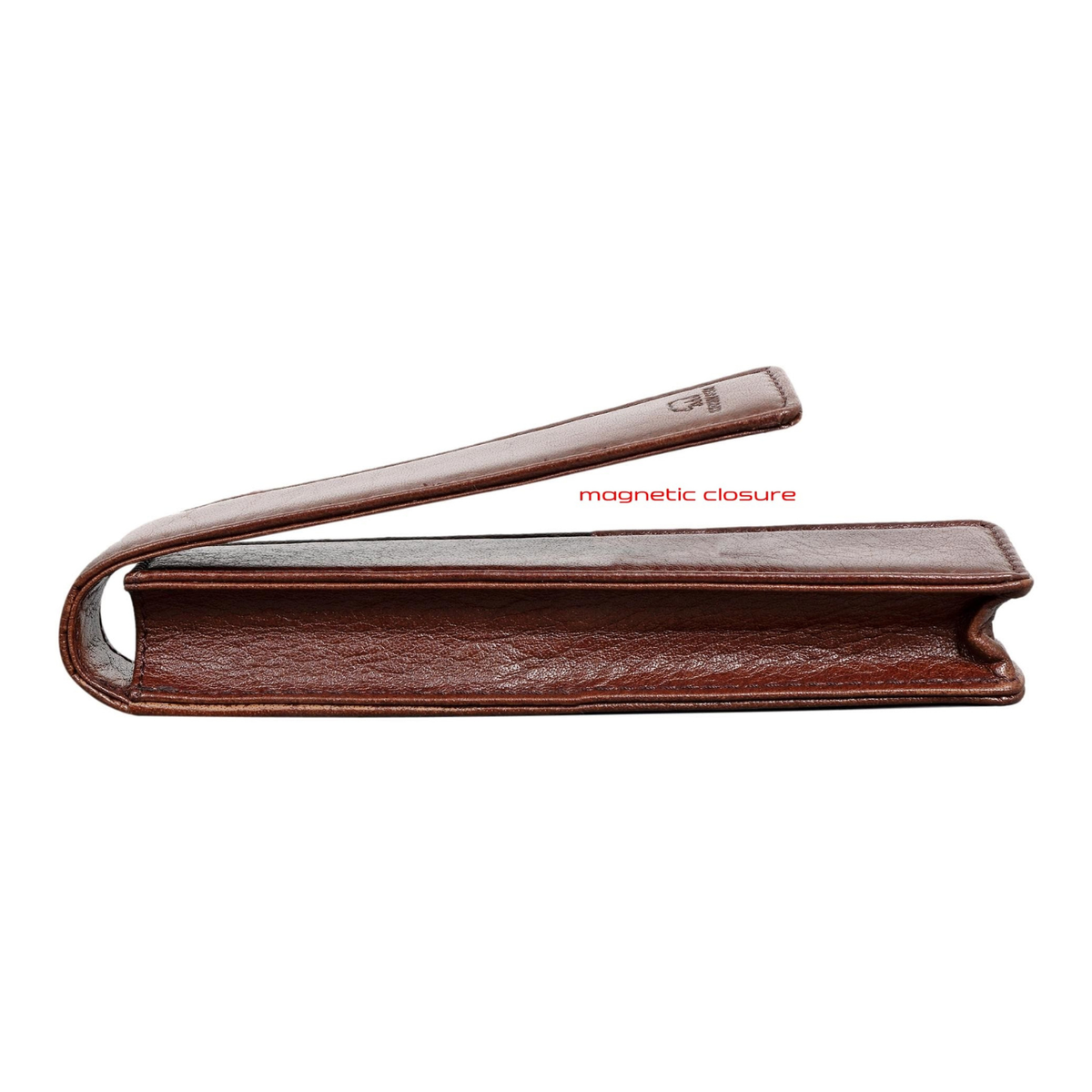 Brown Bear Classic Pen Case Organizer for Single Pen in Genuine Leather Brown_bear_in