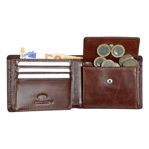 Classic Heritage Genuine Leather Wallet for Men | Br… — Interior View | Brown Bear Leather