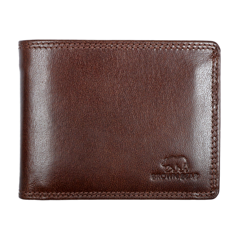 Brown Bear Prime Bifold Wallet with Coin Pocket for … — Interior View | Brown Bear Leather