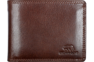 Classic Heritage Genuine Leather Wallet for Men | Br… — Genuine Full-Grain Leather | Brown Bear India