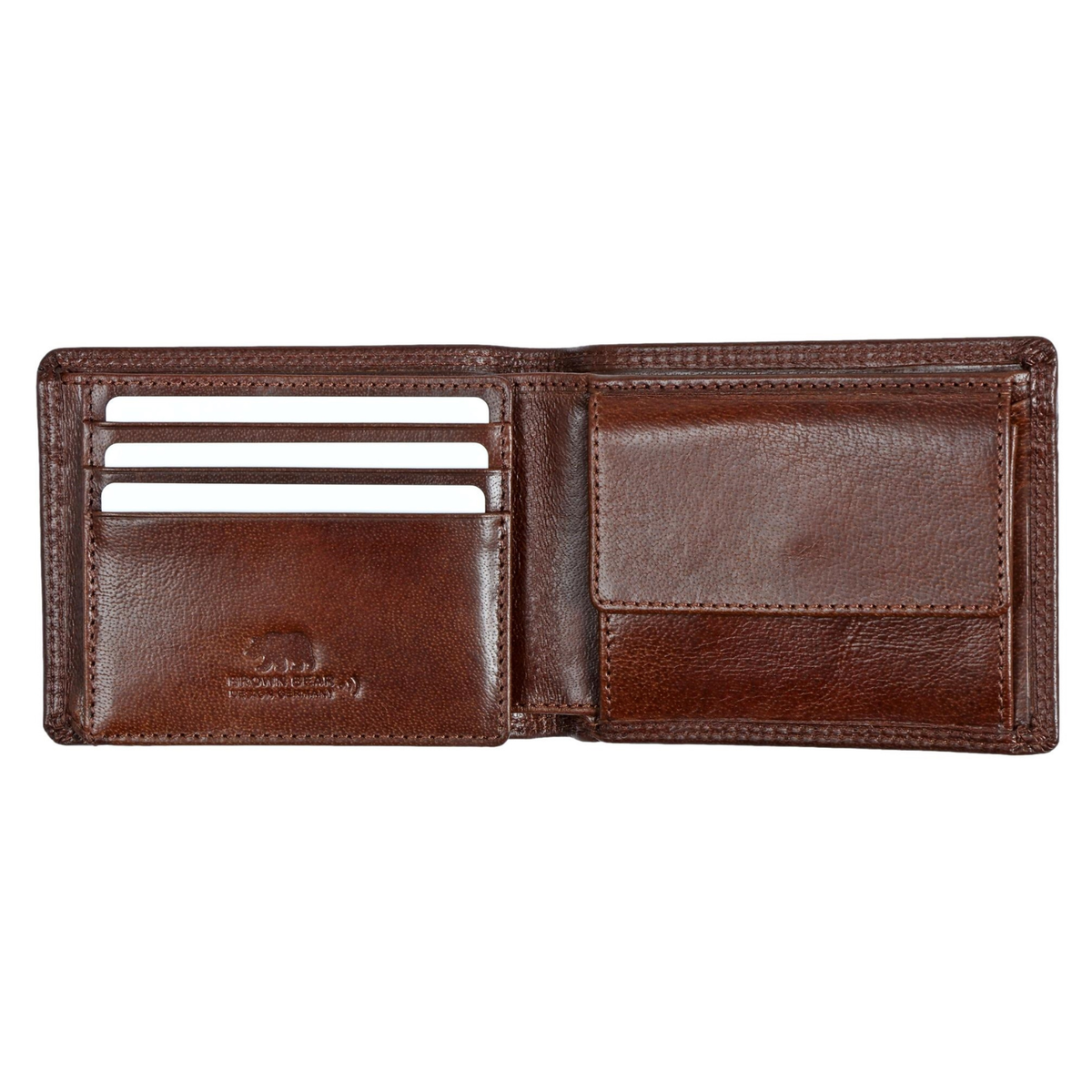 Classic Heritage Genuine Leather Wallet for Men | Brown Bear