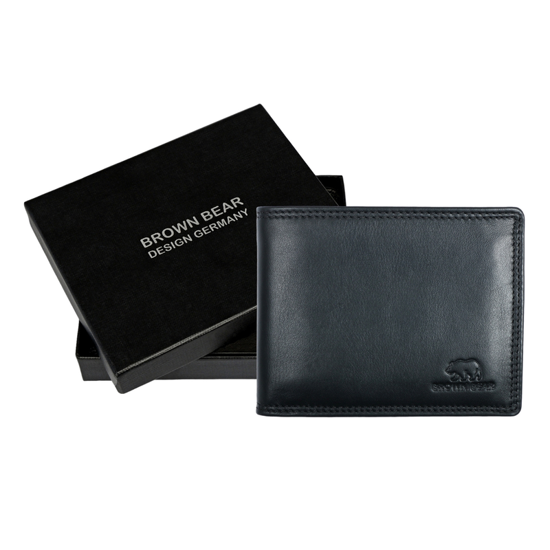 Brown Bear Prime Bifold Wallet with Coin Pocket for Men | Genuine Leather