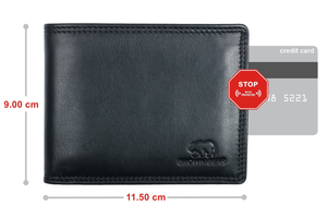 Classic Heritage Genuine Leather Wallet for Men | Br… — Stitching Detail | Brown Bear Leather